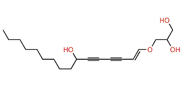 1-O-(7-Hydroxy-1-hexadecene-3,5-diynyl)-glycerol