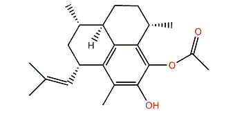 10-Acetoxy-9-hydroxy-amphilecta-8,10,12,14-tetraene