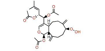 12-Epi-9-deacetoxy-8-hydroperoxyxenicin