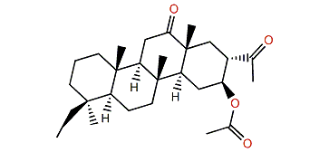 16a-Acetoxy-20,24-dimethyl-12,24-dioxo-25-norscalarane