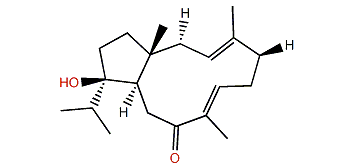 (1R,3E,7E,11R,12R)-12-Hydroxydolabella-3,7-dien-9-one