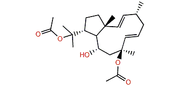 (1R,2E,4R,6E,8S,10S,11S,12R)-8,18-Diacetoxy-2,6-dolabelladien-10-ol