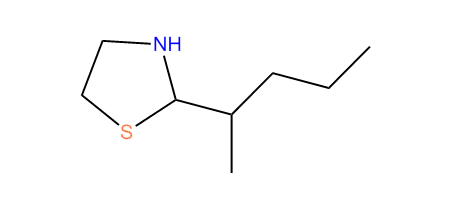2-(1-Methylbutyl)-thiazolidine