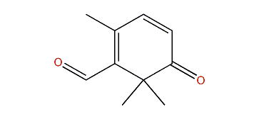 2,6,6-Trimethyl-5-oxo-1,3-cyclohexadienecarbaldehyde