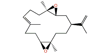 3,4-15,16-Diepoxy-7,11-cembradiene