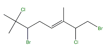 (E)-3,8-Dibromo-2,7-dichloro-2,6-dimethyloct-5-ene