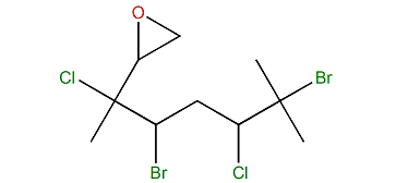 4,7-Dibromo-3,6-dichloro-3,7-dimethyl-1,2-epoxyoctane