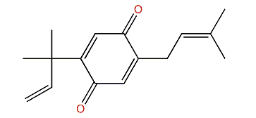 5-(1,1-Dimethylprop-2-enyl)-2-(3-methylbut-2-enyl)-cyclohexa-2,5-diene-1,4-dione
