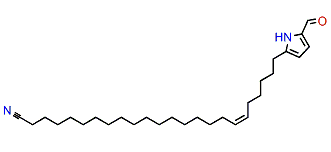 (6'Z)-5-(23'-Cyano-6'-tricosenyl)-pyrrole-2-carboxaldehyde