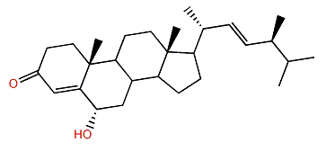 (22E)-Ergosta-6a-hydroxy-4,22-dien-3-one