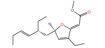 Methyl (2Z,6R,8R,9E)-3,6-epoxy-4,8-diethyl-6-methyl-2,4,9-dodecatrienoate