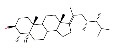 (4a,23R,24R)-4,23,24-Trimethyl-5a-cholest-17(20)-en-3b-ol