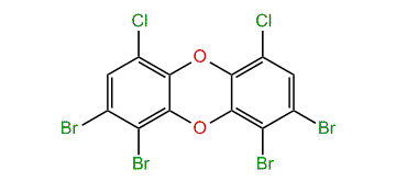 1,2,8,9-Tetrabromo-4,6-dichlorodibenzo-p-dioxin