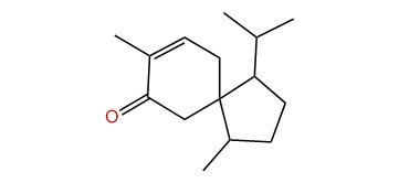 1-Isopropyl-4,8-dimethylspiro[4.5]dec-8-en-7-one