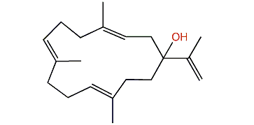 (E,E,E,E)-1-Hydroxycembra-3,7,11,15-tetraene