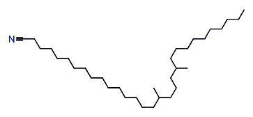 16,20-Dimethyltriacontyl cyanide