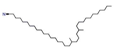 18,22-Dimethyltritriacontyl cyanide