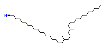 18,22-Dimethyltetratriacontyl cyanide