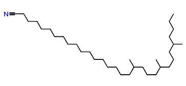 18,22,26-Trimethyltriacontyl cyanide