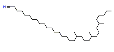 18,22,26-Trimethylhentriacontyl cyanide