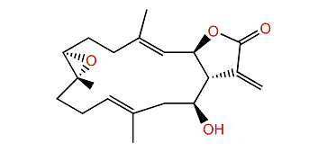 (1R,2S,3E,7R,8R,11E,14S)-7,8-Epoxy-14-hydroxycembra-3,11,15(17)-trien-16,2-olide