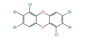 2,3,7,8-Tetrabromo-1,6-dichlorodibenzo-p-dioxin