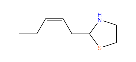 2-((Z)-2-Pentenyl)-thiazolidine