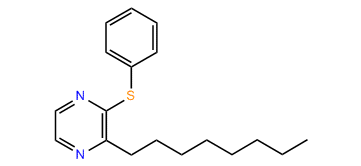 2-Octyl-3-phenylthiopyrazine