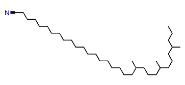 20,24,28-Trimethylhentriacontyl cyanide