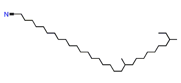 20,28-Dimethyltriacontyl cyanide