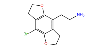 1-(8-Bromo-2,3,6,7-tetrahydrobenzo[1,2-b,4,5-b']difuran-4-yl)-2-aminoethane