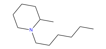 2-Methyl-1-hexylpiperidine