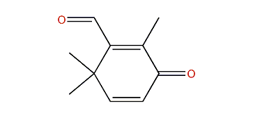 2,6,6-Trimethyl-3-oxo-1,4-cyclohexadienecarbaldehyde