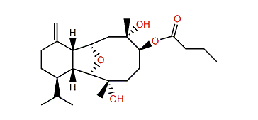 3-Butanoyloxycladiell-11(17)-en-6,7-diol