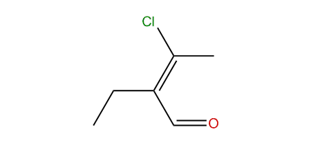 (E)-3-Chloro-2-ethyl-2-butenal