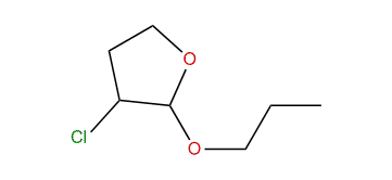 3-Chloro-tetrahydro-2-propoxyfuran