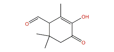3-Hydroxy-2,6,6-trimethyl-4-oxo-2-cyclohexenecarbaldehyde