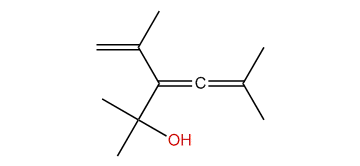 3-Isopropenyl-2,5-dimethyl-3,4-hexadien-2-ol