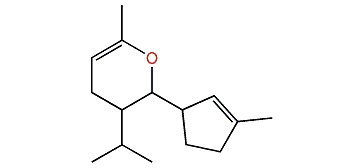 3-Isopropyl-6-methyl-2-(3-methylcyclopent-2-enyl)-3,4-dihydro-2H-pyran