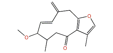 3-Methoxy-10-methylenefuranogermacra-1-en-6-one