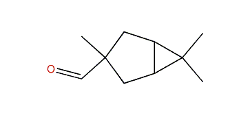 3,6,6-Trimethylbicyclo[3.1.0]hexane-3-carboxaldehyde