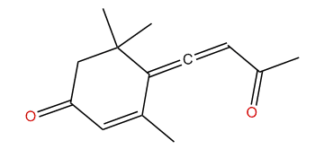 4-(1-Oxybutenylidene)-3,5,5-trimethyl-2-cyclohexenone