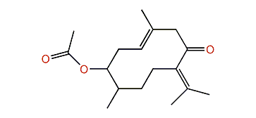 4-Acetoxygermacra-1,8(11)-dien-9-one