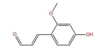 (E)-3-(4-Hydroxy-2-methoxyphenyl)-2-propenal