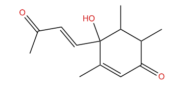 4-Hydroxy-3,5,6-trimethyl-4-(E)-3-oxo-1-butenyl-2-cyclohexen-1-one