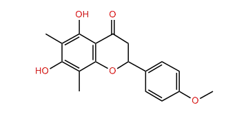 5,7-Dihydroxy-2-(4-methoxyphenyl)-6,8-dimethyl-2,3-dihydro-4H-chromen-4-one