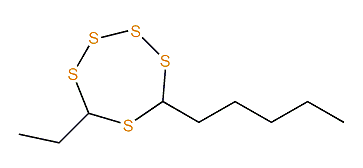 5-Ethyl-7-pentyl-1,2,3,4,6-pentathiepane