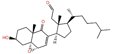 5a,6a-Epoxy-3b-hydroxy-9-oxo-9,11-secocholest-7-en-11-al
