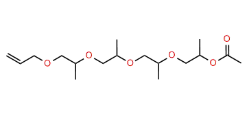 5,8,11-Trimethyl-4,7,10,13-tetraoxahexadec-15-en-2-yl acetate