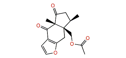 6,11-Epoxy-15-nor-3,4-dioxo-5,10-pinguiradien-12-acetate